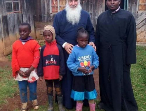 His Eminence Archbishop Makarios with Fr Constantino’s and orphans who live in St Irene Orthodox mission center and Orphanage